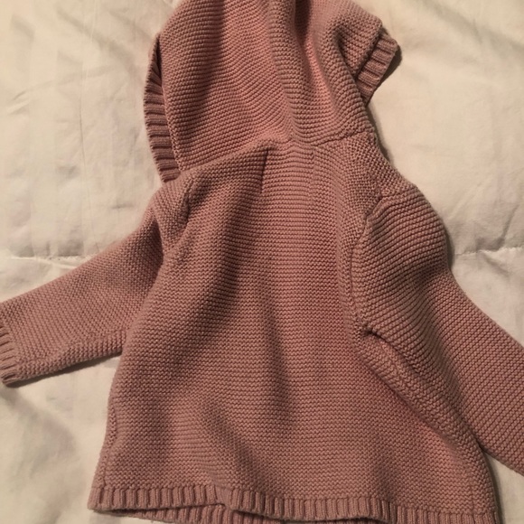 Old Navy baby girl button up sweater hoodie - Picture 3 of 4